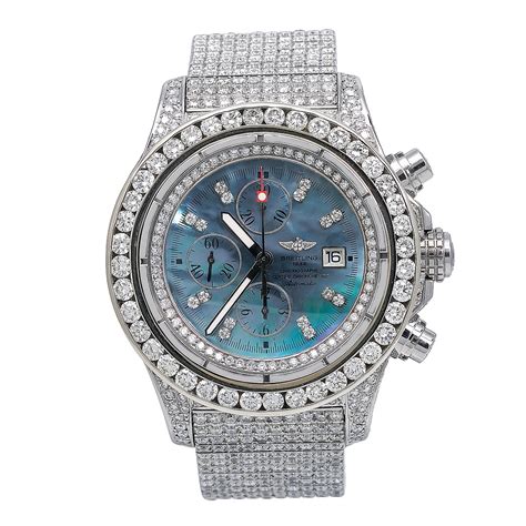 breitling iced out diamond watch|luxury iced out watches.